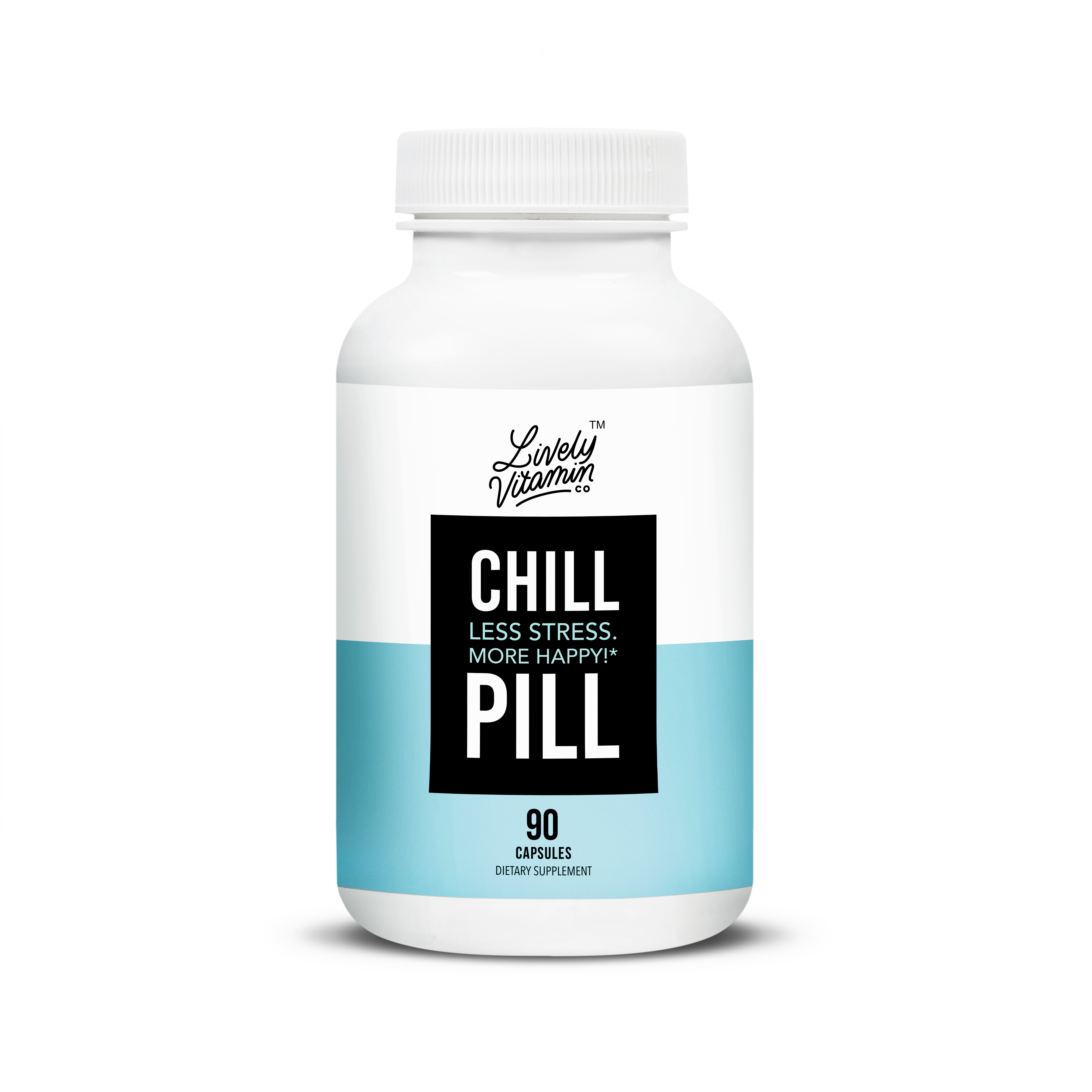 Lively Vitamin Co. Chill Pill 90 capsules Chill Pill Lively Vitamin Co supplements for stress best supplements for anxiety