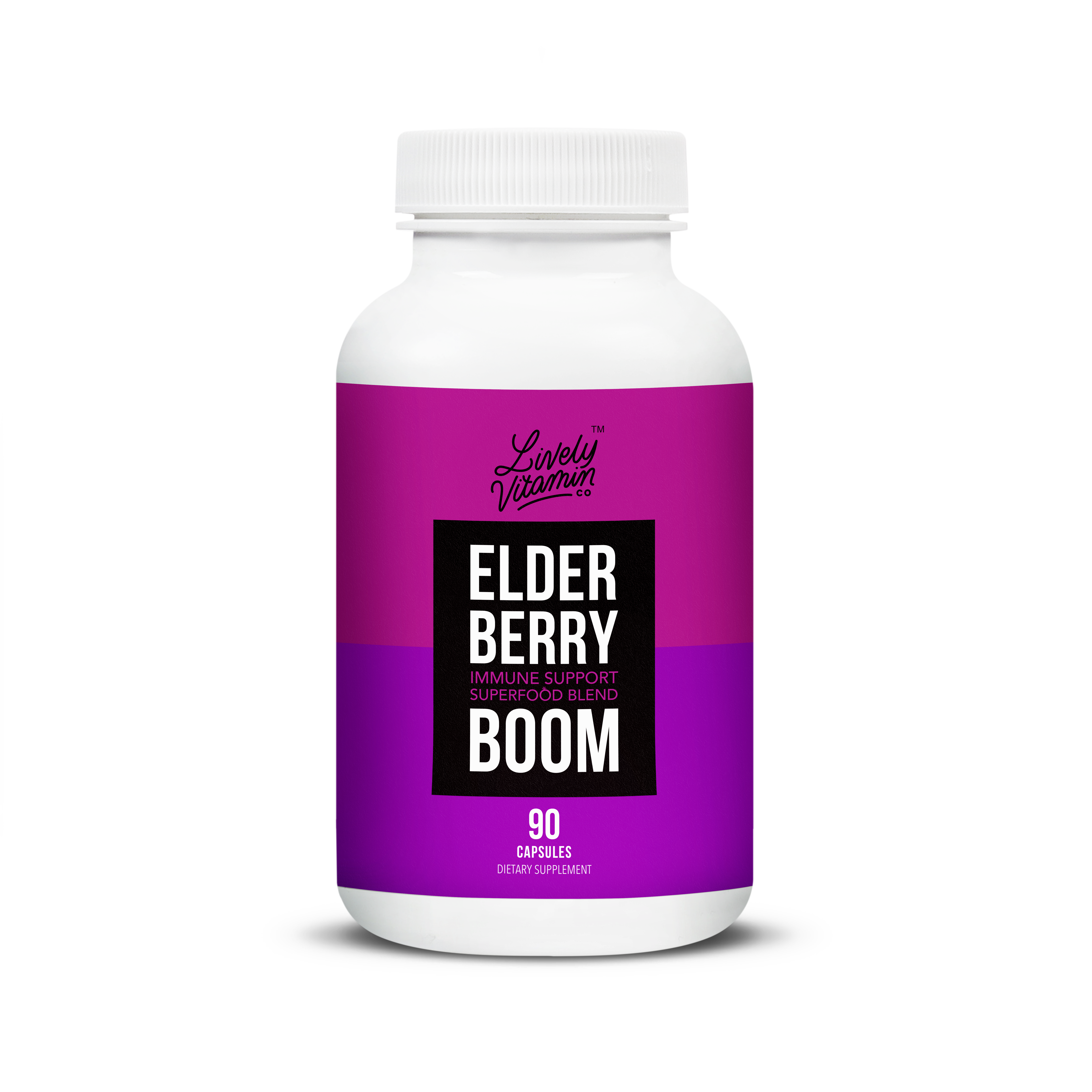 Lively Vitamin Co. Elderberry Boom 90 capsules elderberry boom natural immune boosters black elderberry supplement benefits health food store madison wi lively vitamin co