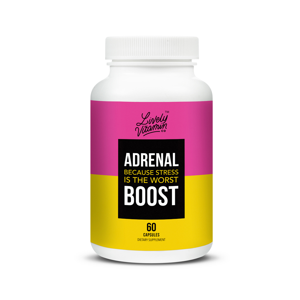 Lively Vitamin Co. Adrenal Boost 60 capsules Lively Vitamin Co. Adrenal Boost best adrenal support supplements