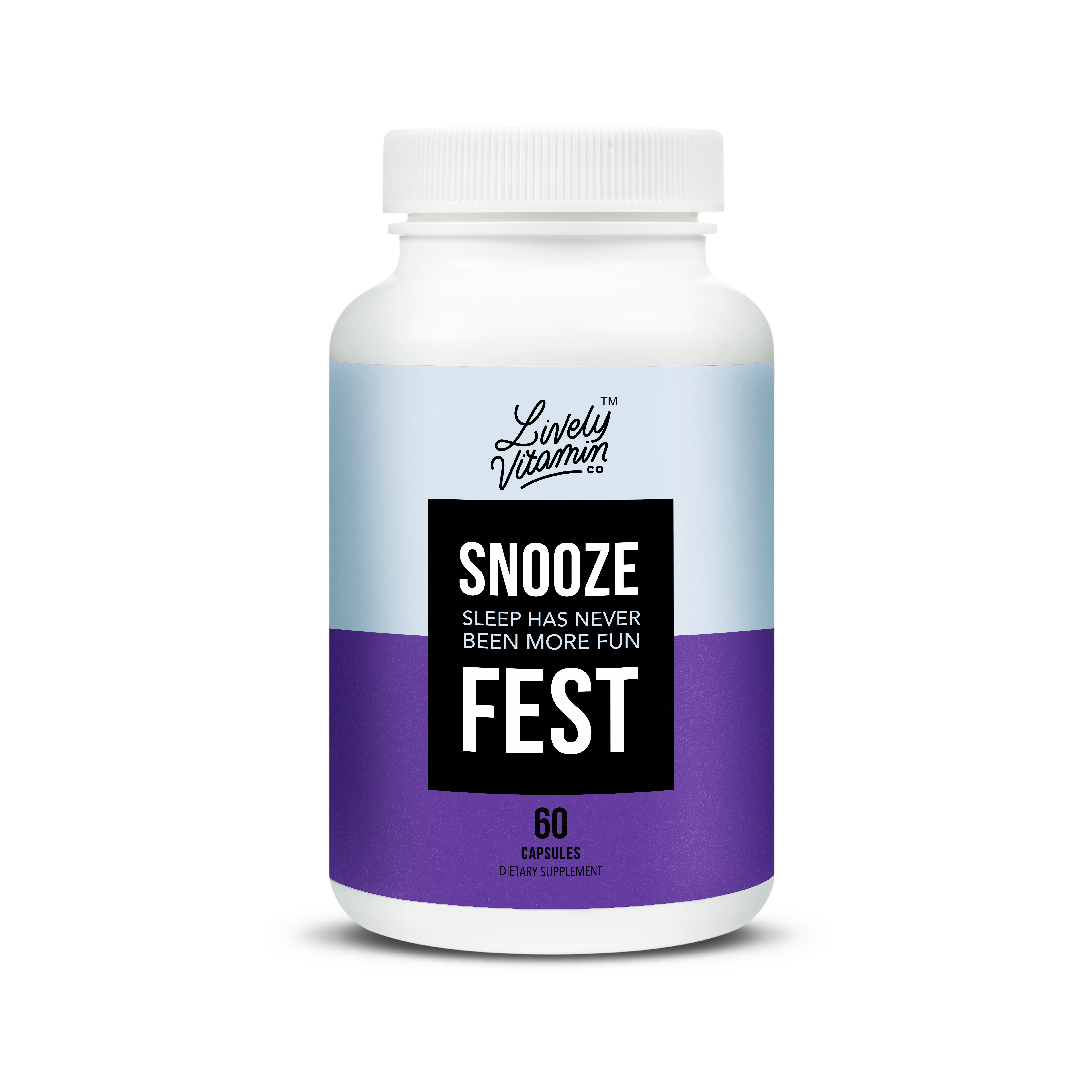 Lively Vitamin Co. Snooze Fest 60 capsules snooze fest best natural sleep supplements for better sleep best sleep supplement health food store madison wi lively vitamin co