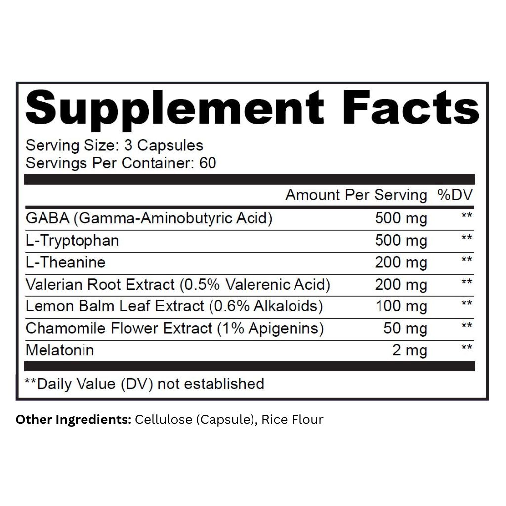 SnoozeFest_180_Capsules_Supplement facts