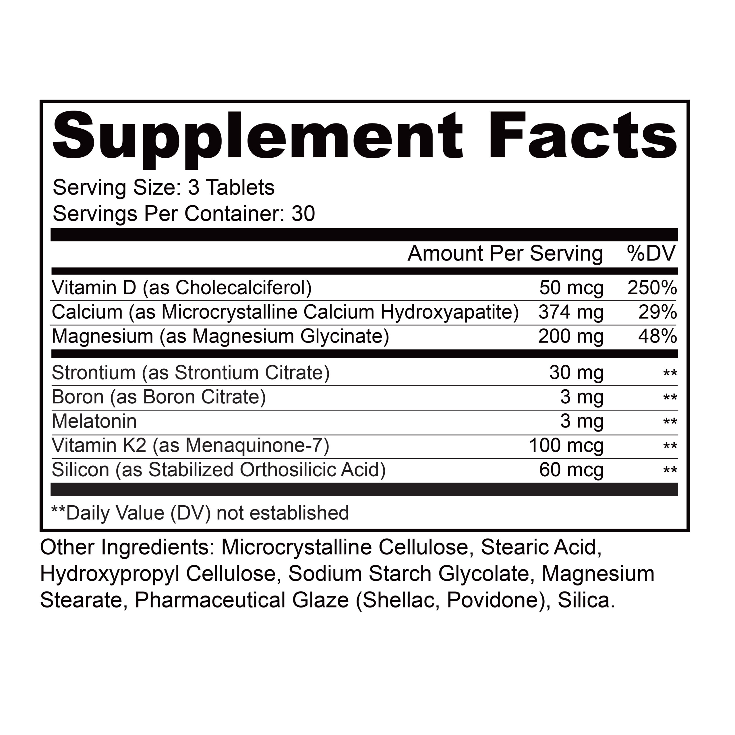 OsteoAwesome-90Tablets_Deck Lively Vitamin Co. Osteo Awesome 90 tablets Supplement Facts