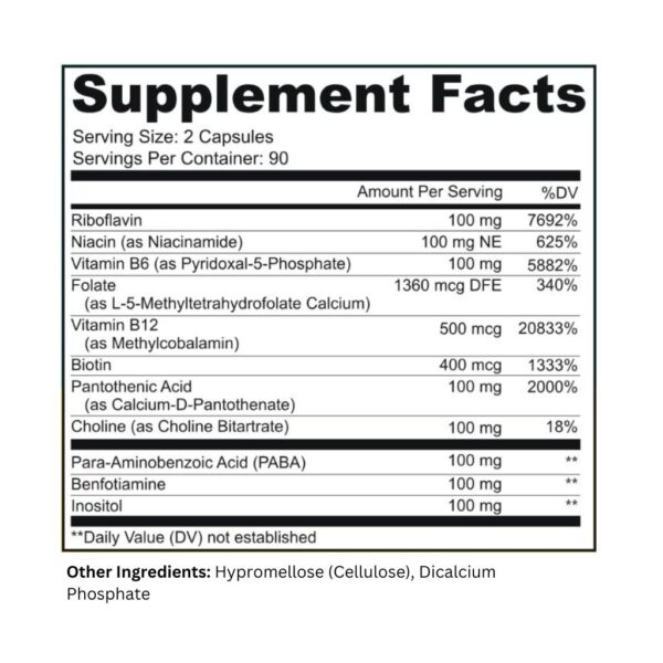 Lively Vitamin Co. Busy Bee 180 Capsules Supplement Facts