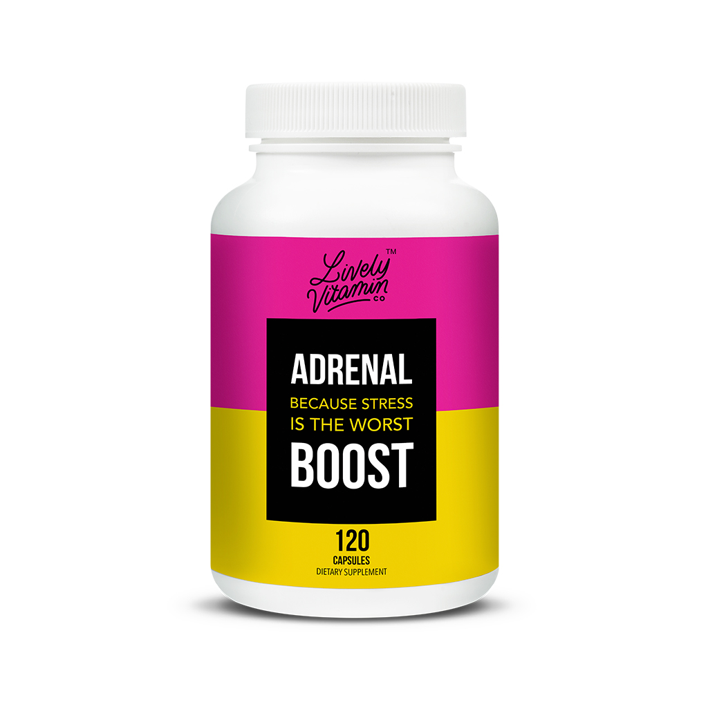 Lively Vitamin Co. Adrenal Boost 120 capsules Lively Vitamin Co. Adrenal Boost best adrenal support supplements