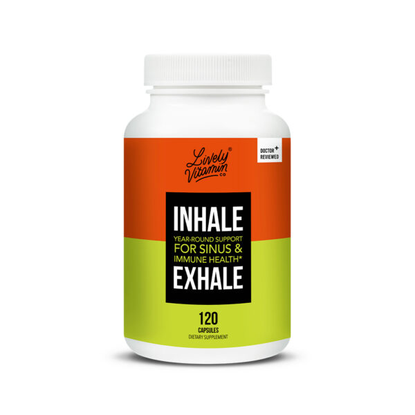 Lively Vitamin Co. Inhale Exhale 120 Capsules