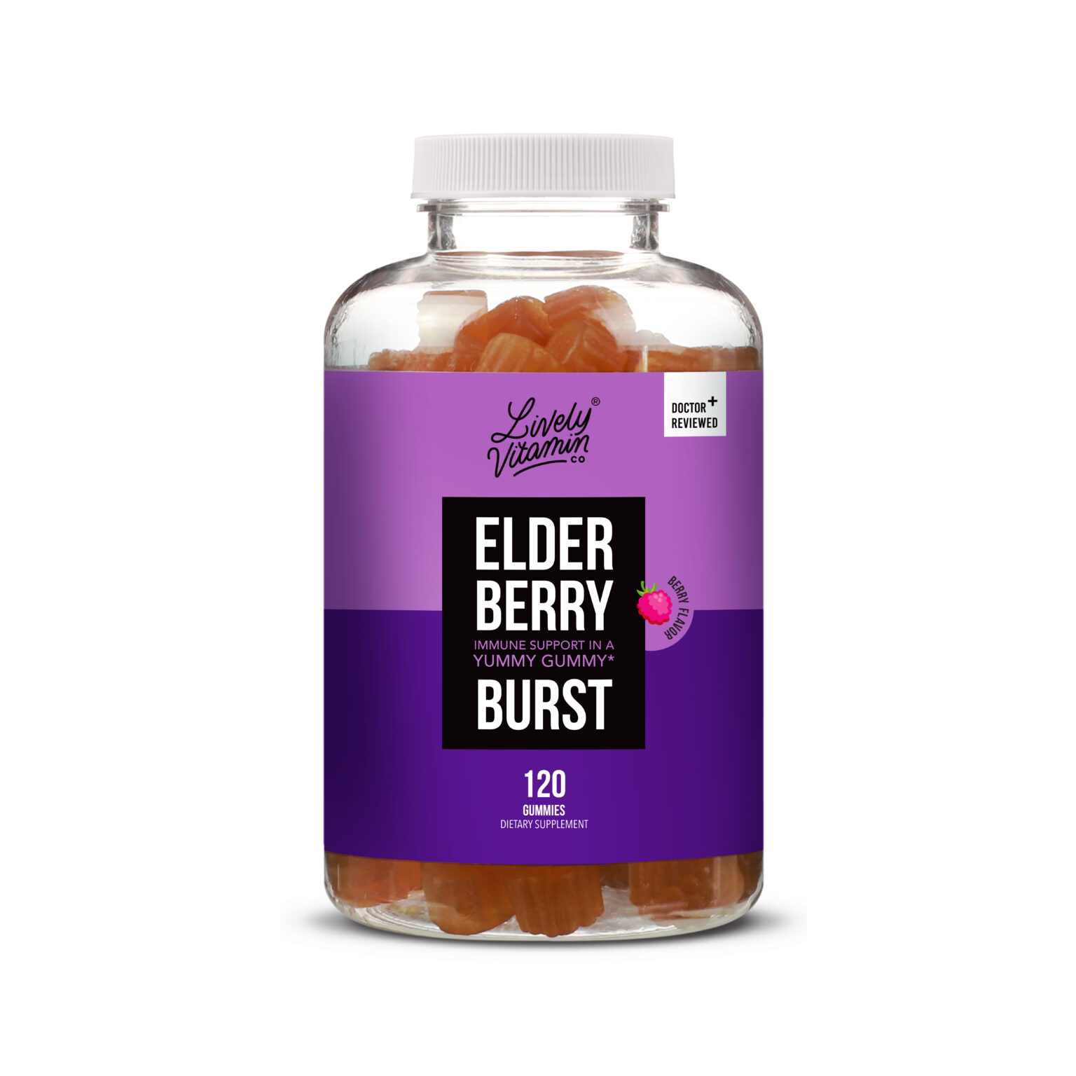 Elderberry Burst Lively Vitamin Co. Black Elderberry Gummies
