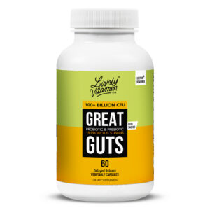 Lively Vitamin Co. Great Guts 100 Billion 60 Delayed-Release Vegetarian Capsules