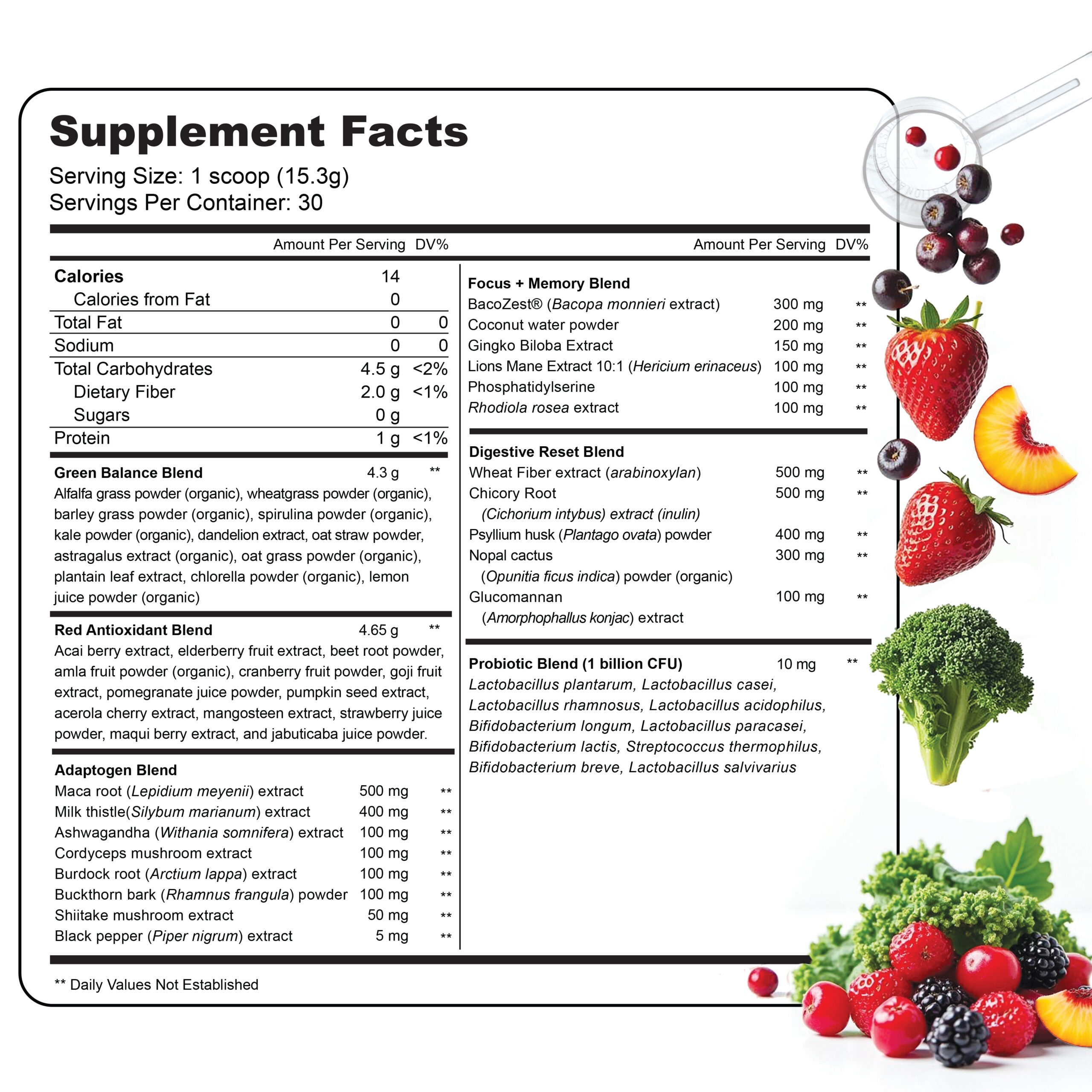 03.25_LV_Amazon_Thumbnails_LivelyGreens_Deck Lively Vitamin Co. Lively Greens Powder Supplement facts label